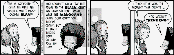 The Boondocks on Wednesday April 22, 2009 Comic Strip