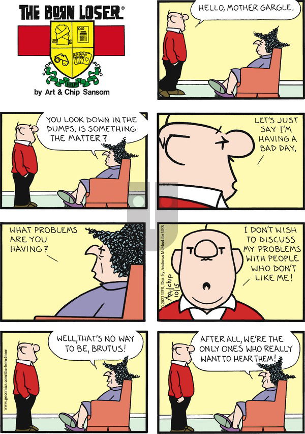 The Born Loser on Sunday October 15, 2023 Comic Strip
