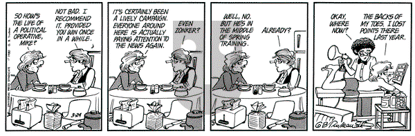 Doonesbury on Monday March 24, 1980 Comic Strip