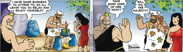 Alley Oop on Tuesday March 25, 2014 Comic Strip
