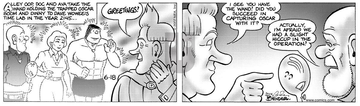 Alley Oop - Monday June 18, 2007 Comic Strip