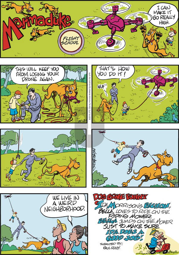 Marmaduke on Sunday October 21, 2018 Comic Strip