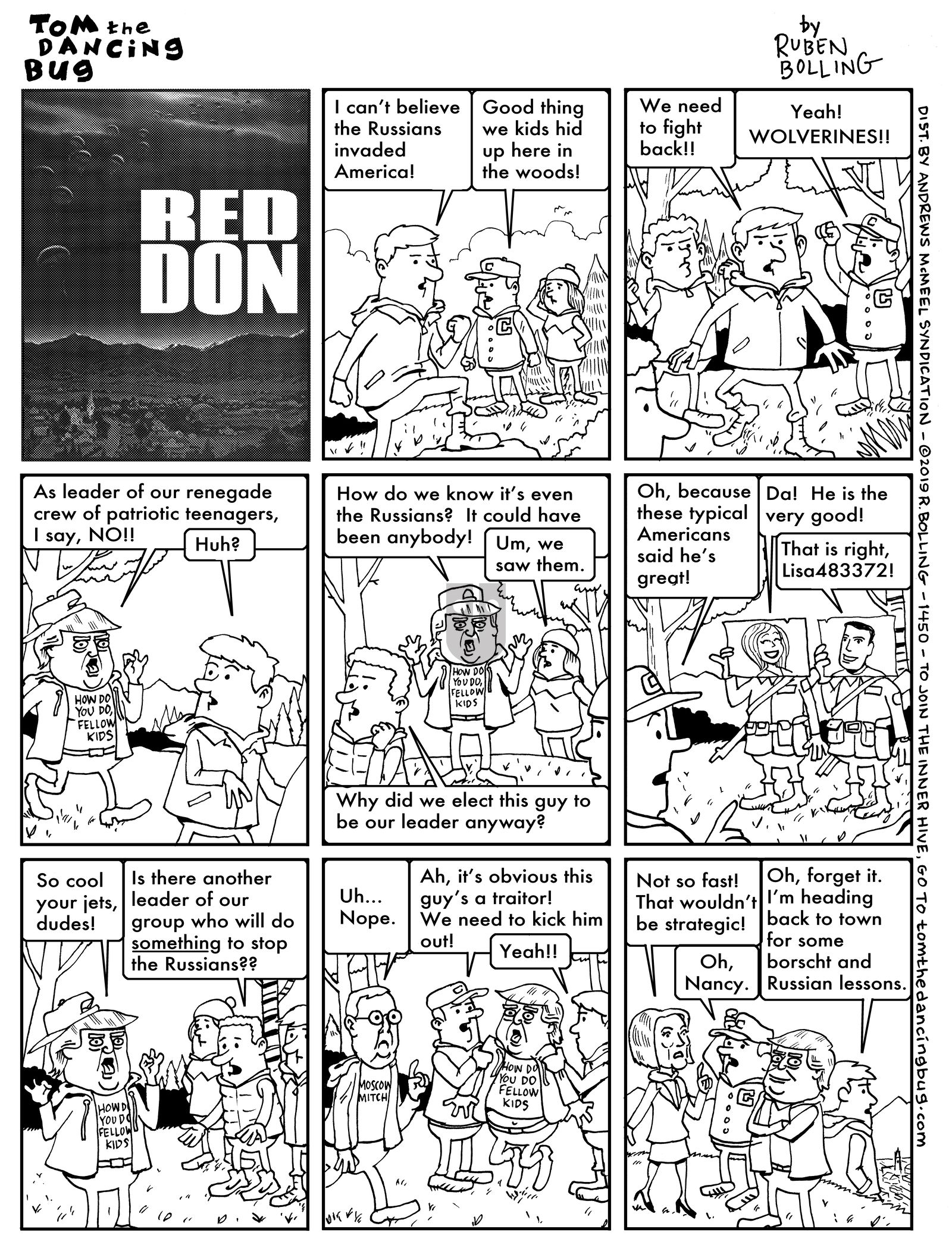 Tom the Dancing Bug - Monday August 5, 2019 Comic Strip
