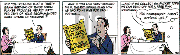 Fred Basset on Monday January 12, 2004 Comic Strip