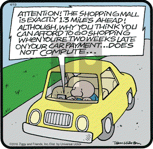 Ziggy on Tuesday April 19, 2016 Comic Strip