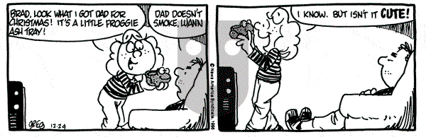 Luann on Wednesday December 24, 1986 Comic Strip