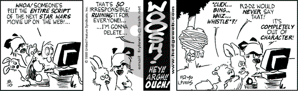 Over the Hedge on Monday August 10, 1998 Comic Strip