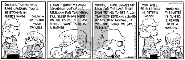 FoxTrot on Tuesday December 16, 1997 Comic Strip