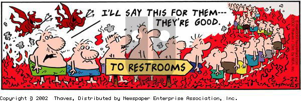 Frank and Ernest on Wednesday May 22, 2002 Comic Strip