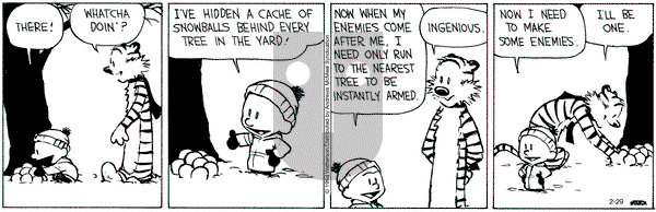 Calvin and Hobbes - Thursday February 29, 2024 Comic Strip