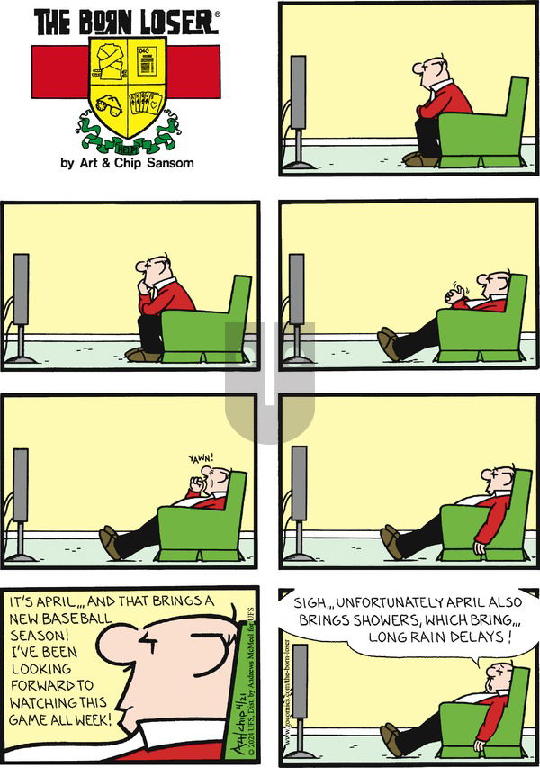 The Born Loser on Sunday April 21, 2024 Comic Strip