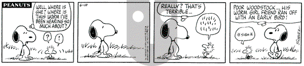 Peanuts on Friday June 18, 1971 Comic Strip