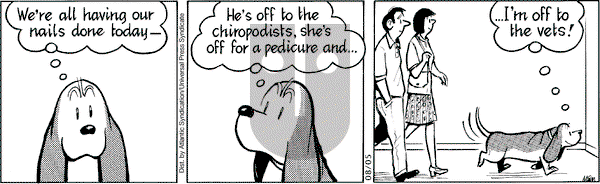 Fred Basset on Tuesday August 5, 2008 Comic Strip