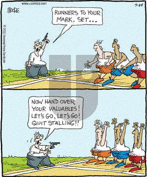 In the Bleachers on Wednesday July 24, 2002 Comic Strip