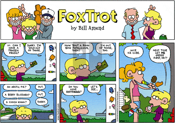 FoxTrot on Monday February 21, 2005 Comic Strip