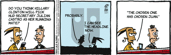La Cucaracha on Thursday May 21, 2015 Comic Strip