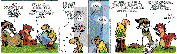 Over the Hedge on Thursday May 3, 2012 Comic Strip