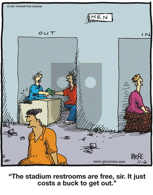 In the Bleachers on Tuesday November 6, 2007 Comic Strip