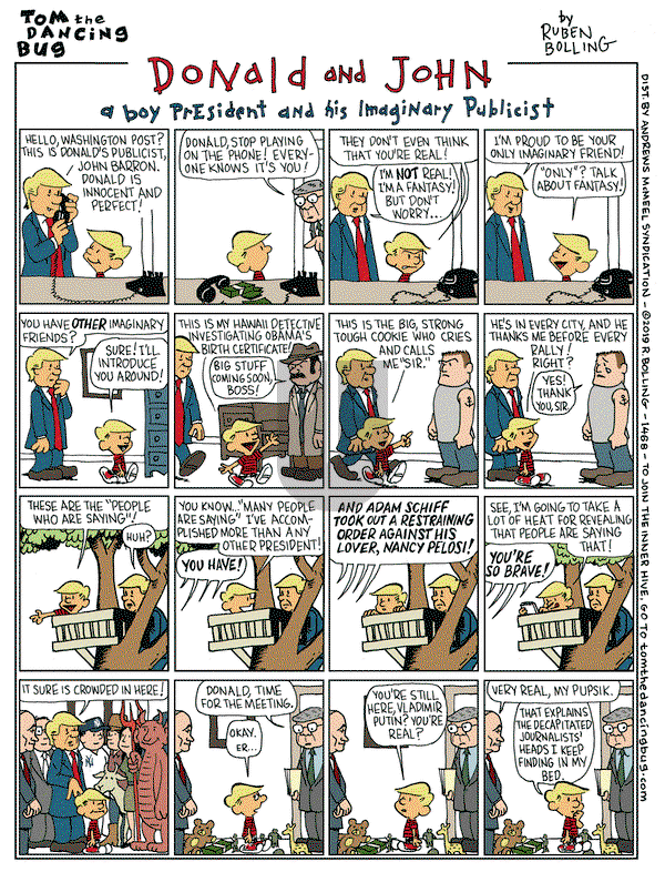 Tom the Dancing Bug on Friday December 20, 2019 Comic Strip