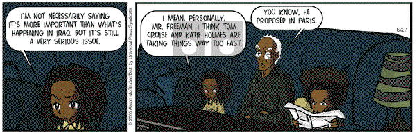 The Boondocks on Monday June 27, 2005 Comic Strip