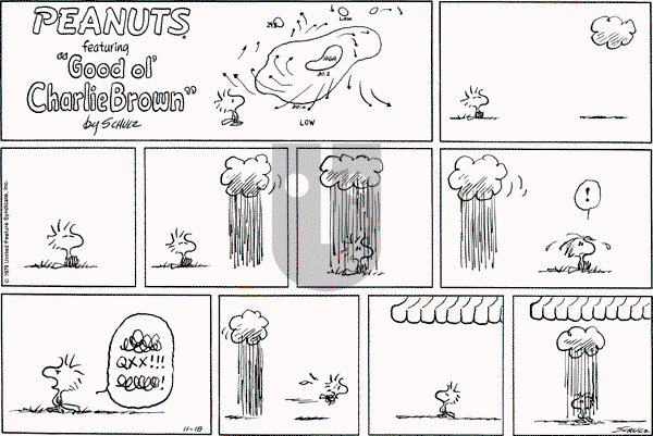 Peanuts - Sunday November 18, 1979 Comic Strip
