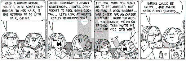 Cathy Classics on Saturday April 25, 1998 Comic Strip