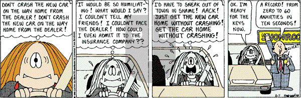 Cathy Classics - Tuesday August 7, 2012 Comic Strip