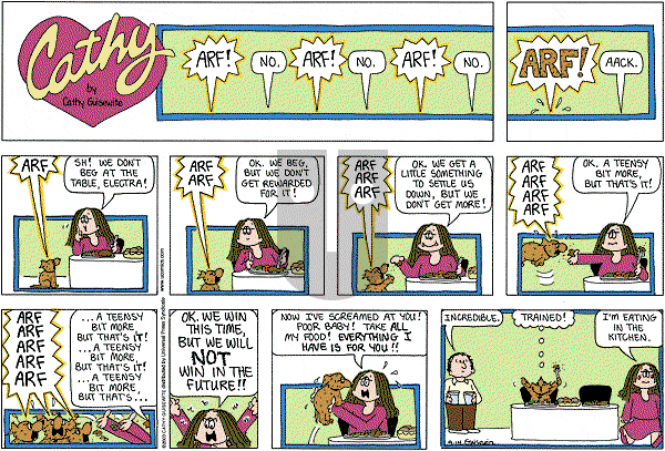 Cathy Classics - Sunday September 14, 2003 Comic Strip