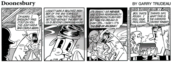 Doonesbury on Thursday March 28, 1996 Comic Strip