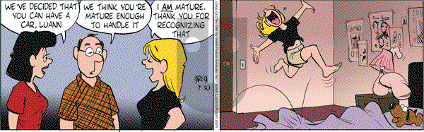 Luann on Wednesday July 30, 2008 Comic Strip