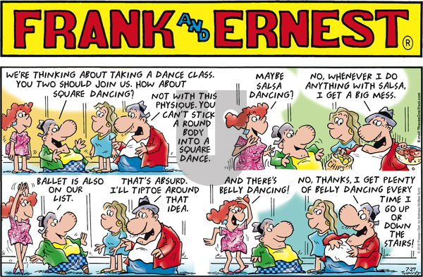 Frank and Ernest on Sunday July 29, 2018 Comic Strip