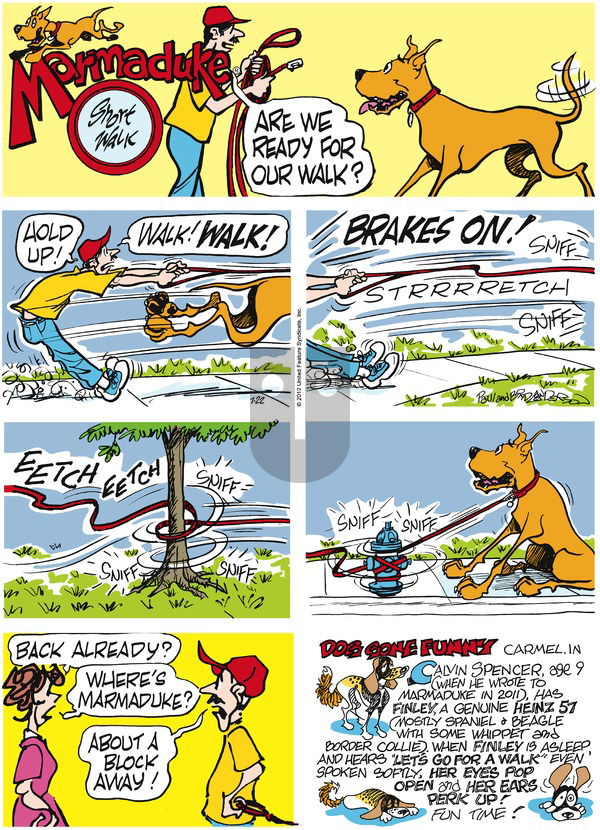 Marmaduke on Sunday July 22, 2012 Comic Strip