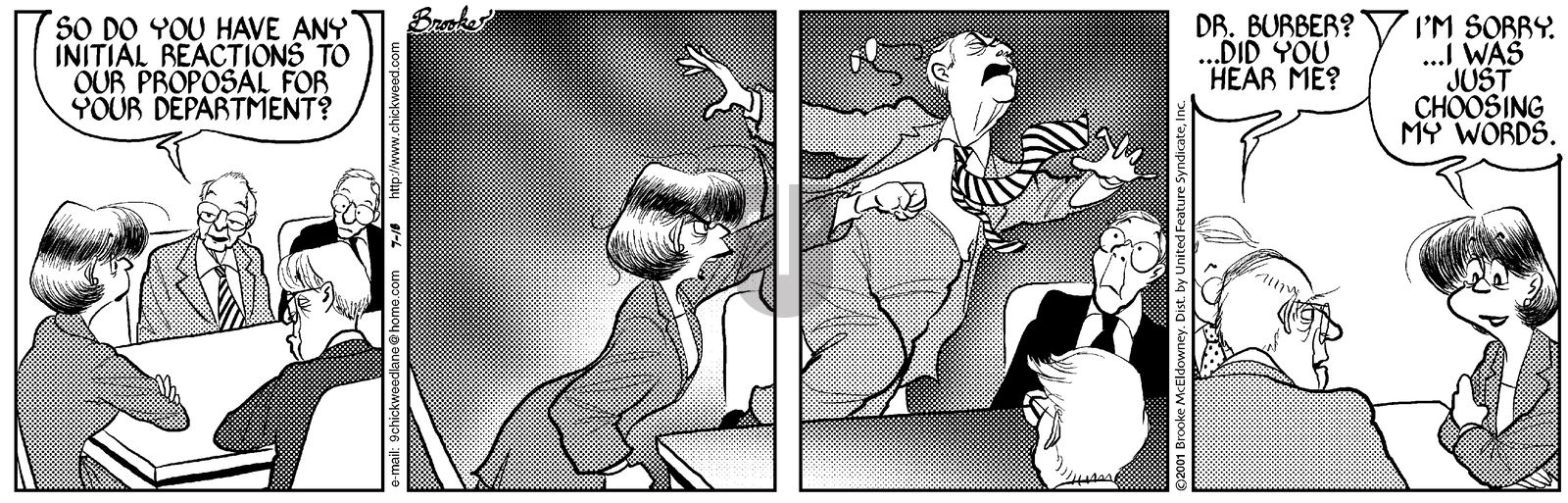 9 Chickweed Lane - Wednesday July 18, 2001 Comic Strip