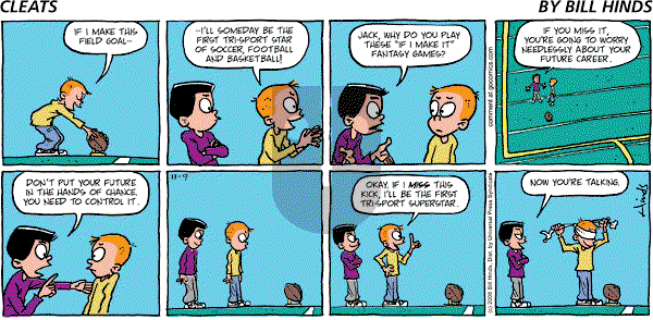 Cleats - Sunday November 9, 2008 Comic Strip