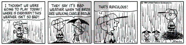 Peanuts on Thursday April 19, 1984 Comic Strip