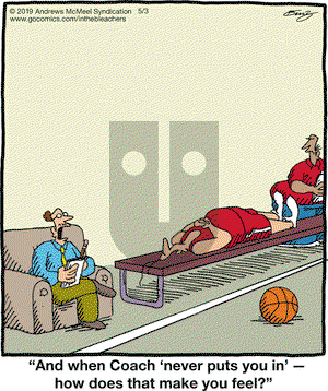 In the Bleachers on Friday May 3, 2019 Comic Strip