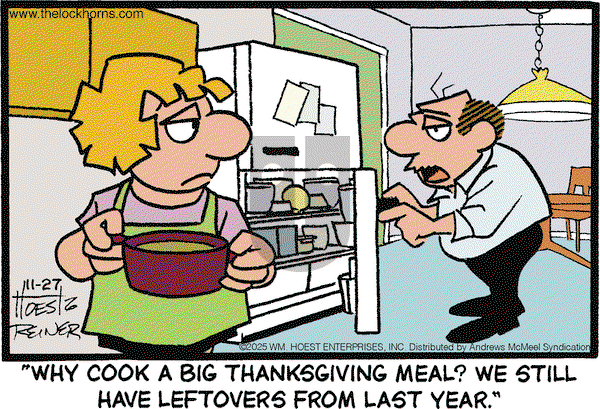 The Lockhorns on Thursday November 27, 2025 Comic Strip