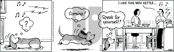 Fred Basset on Friday July 18, 2008 Comic Strip