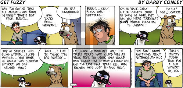Get Fuzzy on Sunday April 5, 2009 Comic Strip