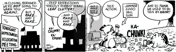 Over the Hedge on Wednesday November 6, 1996 Comic Strip