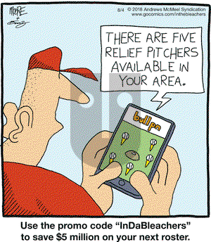 In the Bleachers on Saturday August 4, 2018 Comic Strip