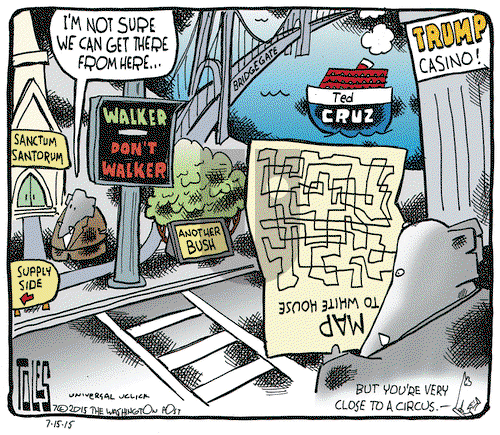 Tom Toles on Wednesday July 15, 2015 Comic Strip