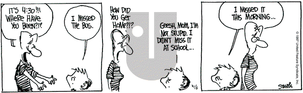 The Buckets on Monday October 6, 1997 Comic Strip