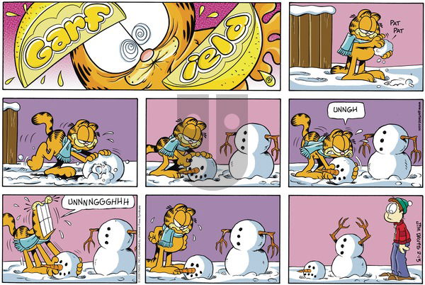 Garfield on Sunday February 13, 2000 Comic Strip