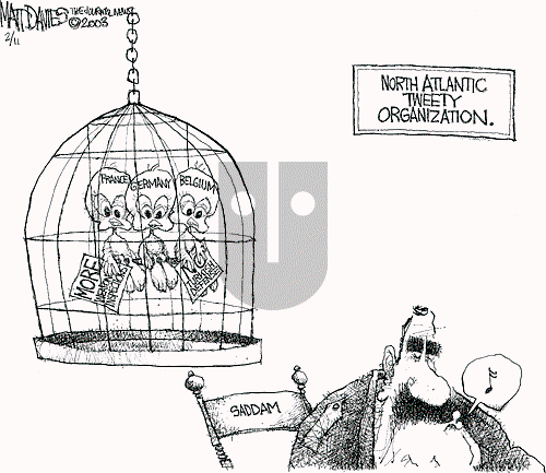 Matt Davies on Monday February 10, 2003 Comic Strip