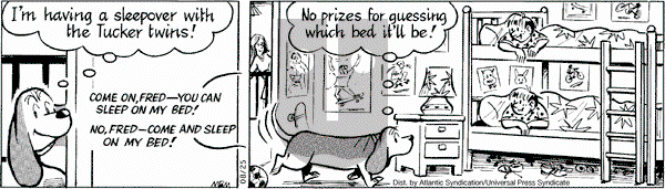 Fred Basset on Monday August 25, 2008 Comic Strip