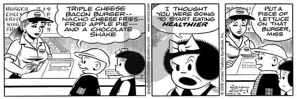 Nancy on Saturday November 11, 2006 Comic Strip