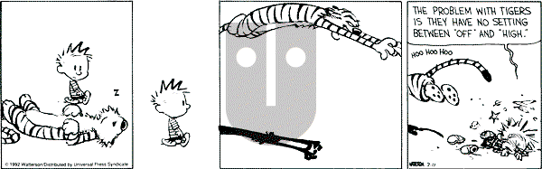Calvin and Hobbes - Saturday July 11, 1992 Comic Strip