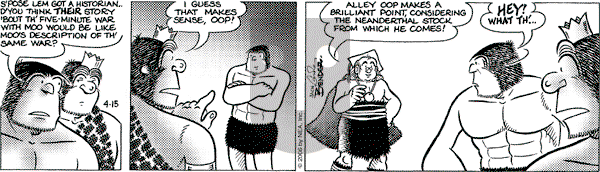 Alley Oop on Saturday April 15, 2006 Comic Strip