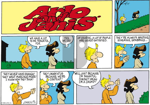 Arlo and Janis on Sunday December 6, 1998 Comic Strip